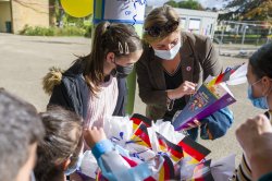 remise de schultüte école de la Seille à Metz rentrée 2022