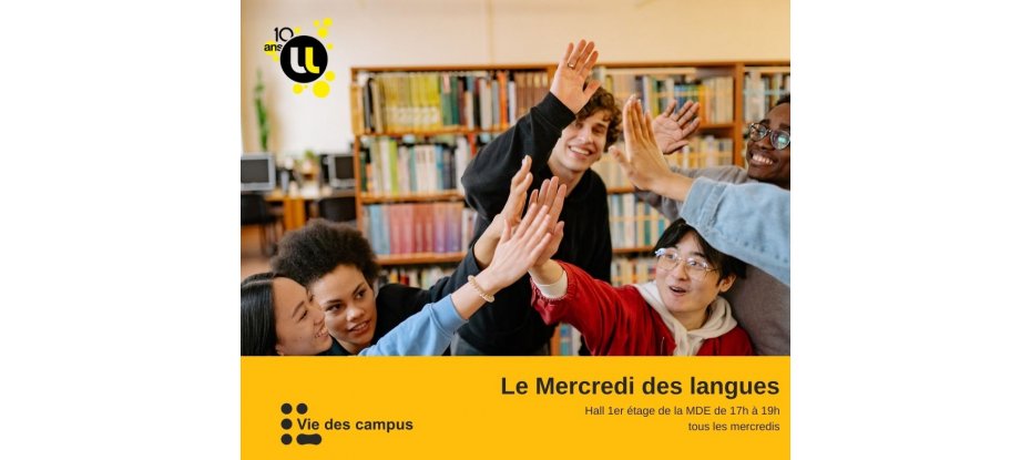 Les mercredis des langues à la Maison de l'Etudiant Lorraine Sud