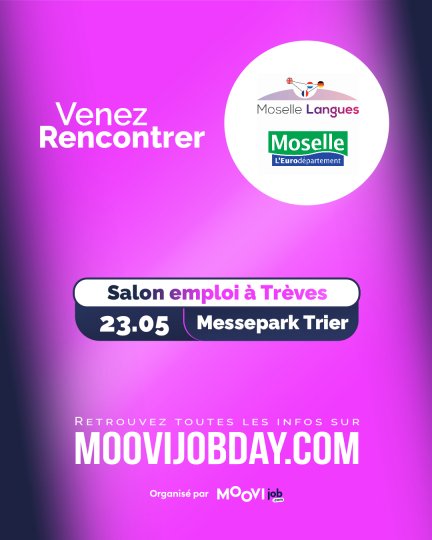 Moselle Langues au salon MooviJob le 23 mai 2025 à Trèves